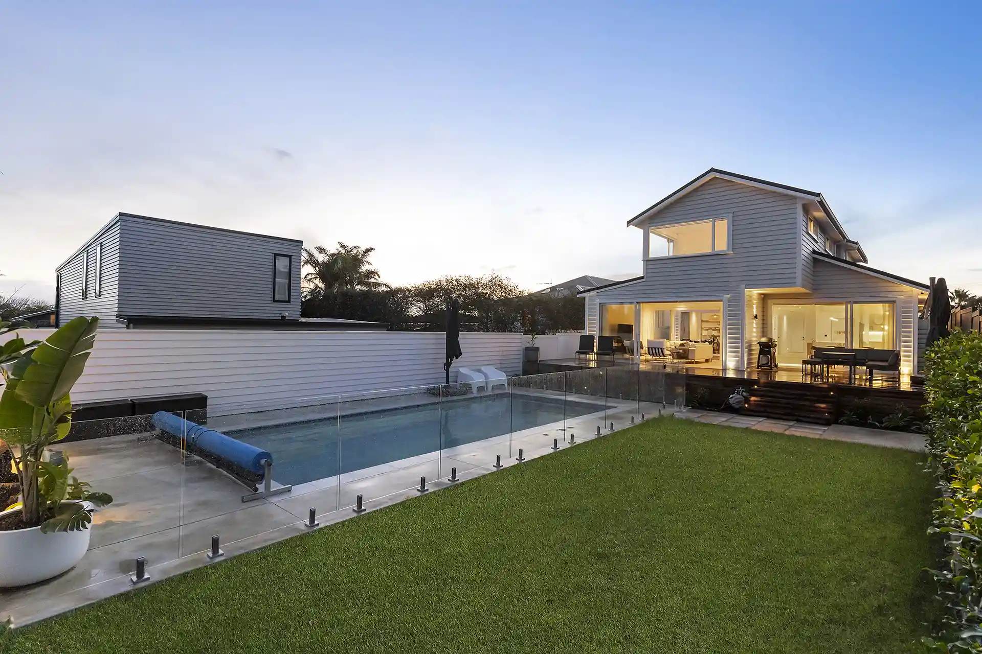 Backyard of New build Home in Devonport